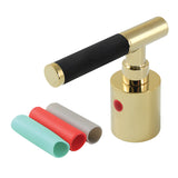 Kaiser Zinc Alloy Lever Handle with Black Neoprene Sleeve (Hot Side)