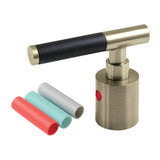 Kaiser Zinc Alloy Lever Handle with Black Neoprene Sleeve (Hot Side)