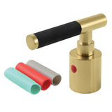 Kaiser Zinc Alloy Lever Handle with Black Neoprene Sleeve (Hot Side)