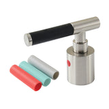 Kaiser Zinc Alloy Lever Handle with Black Neoprene Sleeve (Hot Side)