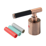 Kaiser Zinc Alloy Lever Handle with Black Neoprene Sleeve (Hot Side)