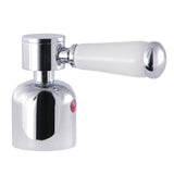 Paris Metal with Porcelain Lever Handle (Hot Side)