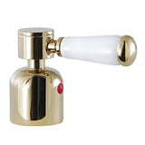 Paris Metal with Porcelain Lever Handle (Hot Side)
