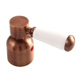 Paris Metal with Porcelain Lever Handle (Hot Side)