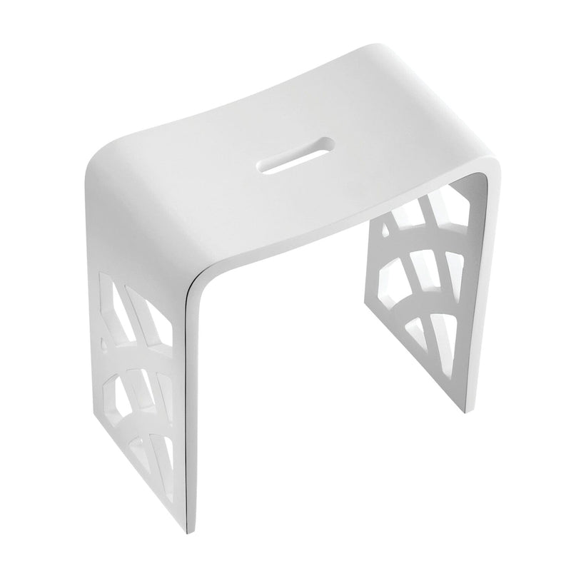 Descanso Solid Surface Bathroom Stool