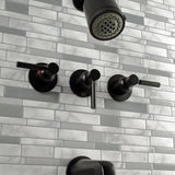 Concord Triple-Handle Tub and Shower Faucet