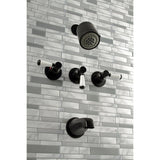 Paris Triple-Handle Tub and Shower Faucet