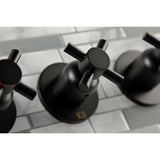 Concord Triple-Handle Tub and Shower Faucet