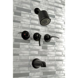 Centurion Triple-Handle Tub and Shower Faucet
