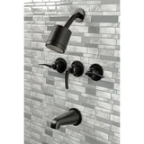 Centurion Triple-Handle Tub and Shower Faucet