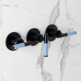 Verona Triple-Handle Tub and Shower Faucet