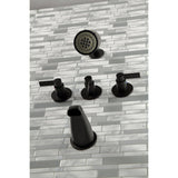 NuvoFusion Triple-Handle Tub and Shower Faucet