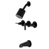 NuvoFusion Triple-Handle Tub and Shower Faucet