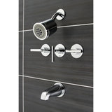 Manhattan Triple-Handle Tub and Shower Faucet
