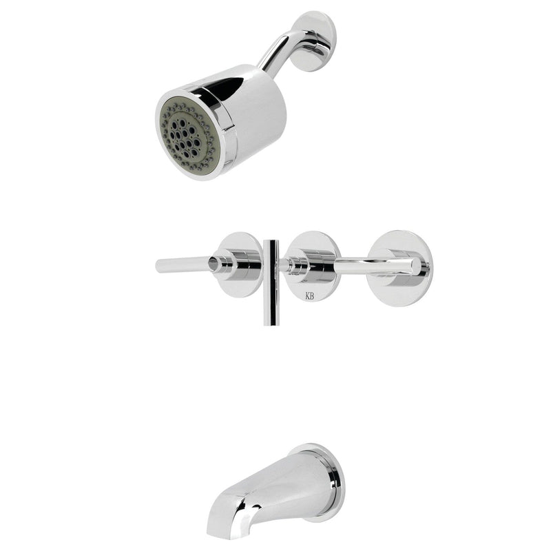 Manhattan Triple-Handle Tub and Shower Faucet
