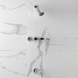 Verona Triple-Handle Tub and Shower Faucet