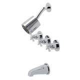 Millennium Triple-Handle Tub and Shower Faucet