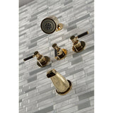 Kaiser Triple-Handle Tub and Shower Faucet