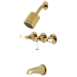 Paris Triple-Handle Tub and Shower Faucet
