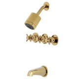 Concord Triple-Handle Tub and Shower Faucet