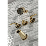 Centurion Triple-Handle Tub and Shower Faucet