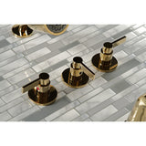 NuvoFusion Triple-Handle Tub and Shower Faucet