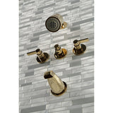 NuvoFusion Triple-Handle Tub and Shower Faucet