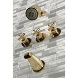 Millennium Triple-Handle Tub and Shower Faucet