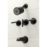 Manhattan Triple-Handle Tub and Shower Faucet