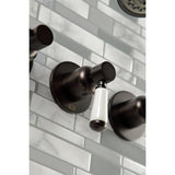 Paris Triple-Handle Tub and Shower Faucet
