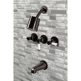 Paris Triple-Handle Tub and Shower Faucet