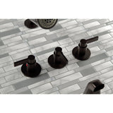 NuvoFusion Triple-Handle Tub and Shower Faucet