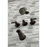 NuvoFusion Triple-Handle Tub and Shower Faucet