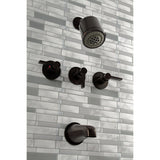 NuvoFusion Triple-Handle Tub and Shower Faucet