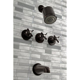 Millennium Triple-Handle Tub and Shower Faucet