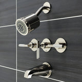 Kaiser Triple-Handle Tub and Shower Faucet