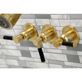 Kaiser Triple-Handle Tub and Shower Faucet