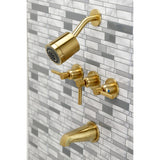 Concord Triple-Handle Tub and Shower Faucet