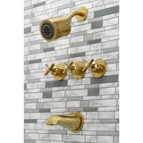 Millennium Triple-Handle Tub and Shower Faucet