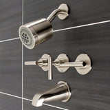 Manhattan Triple-Handle Tub and Shower Faucet