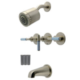 Verona Triple-Handle Tub and Shower Faucet