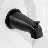 Convergent Double-Handle Tub and Shower Faucet with Knurled Handle