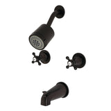 Metropolitan Double-Handle Tub and Shower Faucet