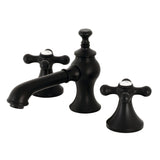 Vintage Two-Handle 3-Hole Deck Mount Widespread Bathroom Faucet with Brass Pop-Up