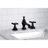 Essex Two-Handle 3-Hole Deck Mount Widespread Bathroom Faucet with Brass Pop-Up