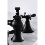 Essex Two-Handle 3-Hole Deck Mount Widespread Bathroom Faucet with Brass Pop-Up