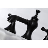 Essex Two-Handle 3-Hole Deck Mount Widespread Bathroom Faucet with Brass Pop-Up
