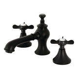 Essex Two-Handle 3-Hole Deck Mount Widespread Bathroom Faucet with Brass Pop-Up