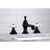Vintage Two-Handle 3-Hole Deck Mount Widespread Bathroom Faucet with Brass Pop-Up
