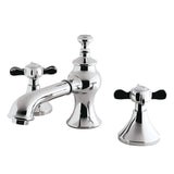 Essex Two-Handle 3-Hole Deck Mount Widespread Bathroom Faucet with Brass Pop-Up